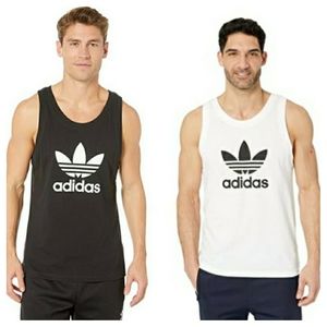 Trefoil Adidas Men's Tank top black & white